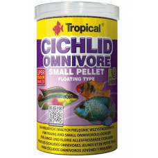 Tropical Cichlid Omnivore S, 250ml/90g - peldošas, krāsu pastiprinošas granulas visēdāju cihlīdām