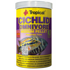 Tropical Cichlid Omnivore M, 5L/1.8g - плавающие, усиливающие окраску гранулы для всеядных цихлид