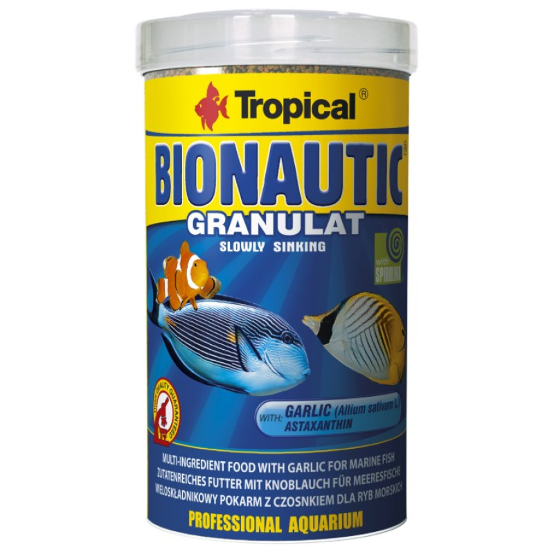 Tropical Bionautic Granulat, 100ml/55g - granulas jūras zivīm, vēžveidīgajiem un bezmugurkaulniekiem