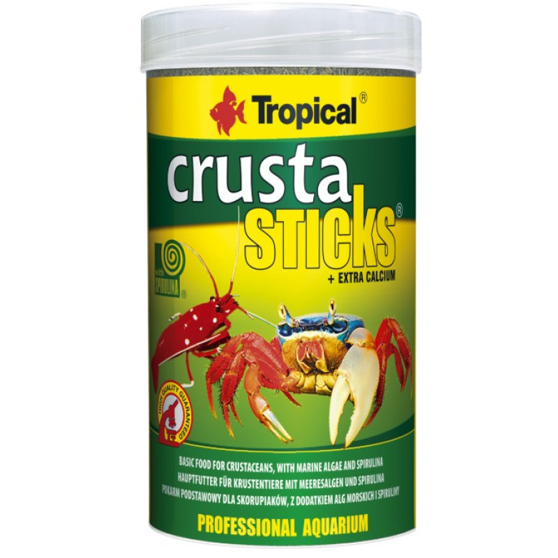 Tropical Crusta Sticks, 100ml/70g - pamatbarība ar jūras aļģēm un spirulīnu vēžveidīgajiem