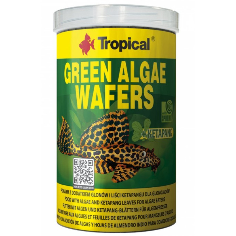 Tropical Green Algae Wafers, 250ml/113g - grimstošas vafeles bruņsamiem