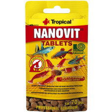 Tropical Nanovit Tablets, 10g - tabletes nanoakvāriju iemītniekiem