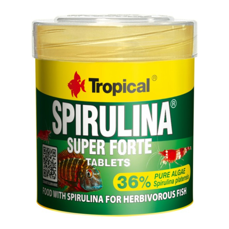 Tropical Super Spirulina Forte Tablets, 80tbl - tabletes ar spirulīnu
