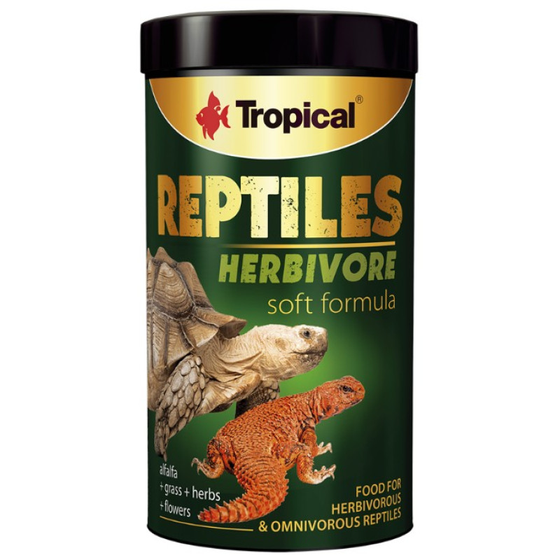 Tropical Reptiles Herbivore Soft, 1L/260g - mīksta barība zālēdāju un visēdāju rāpuļiem