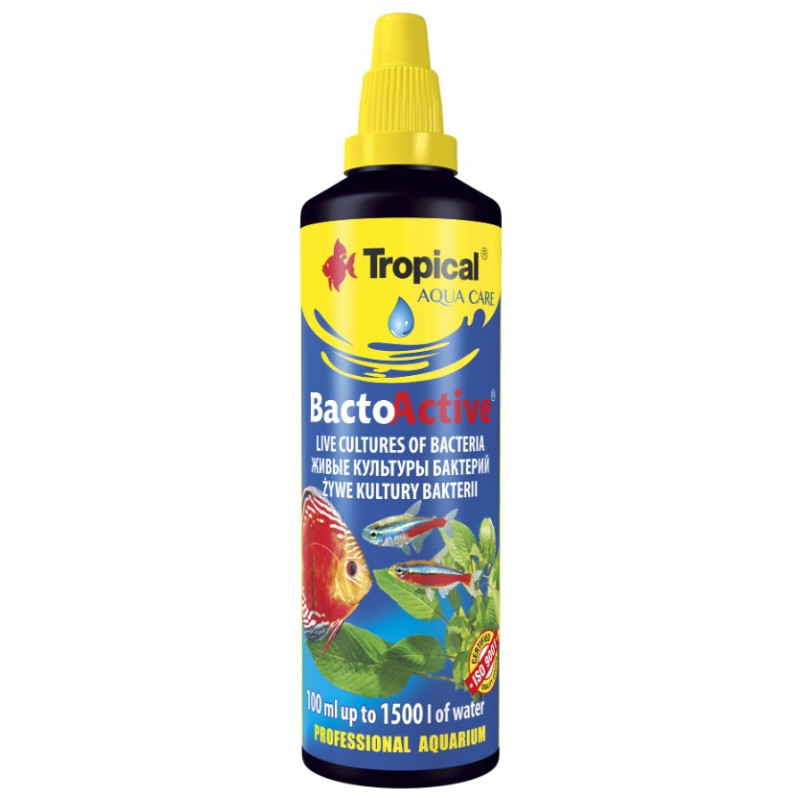 Tropical Bacto-Active, 100ml - dzīvas baktērijas saldūdens akvārijiem