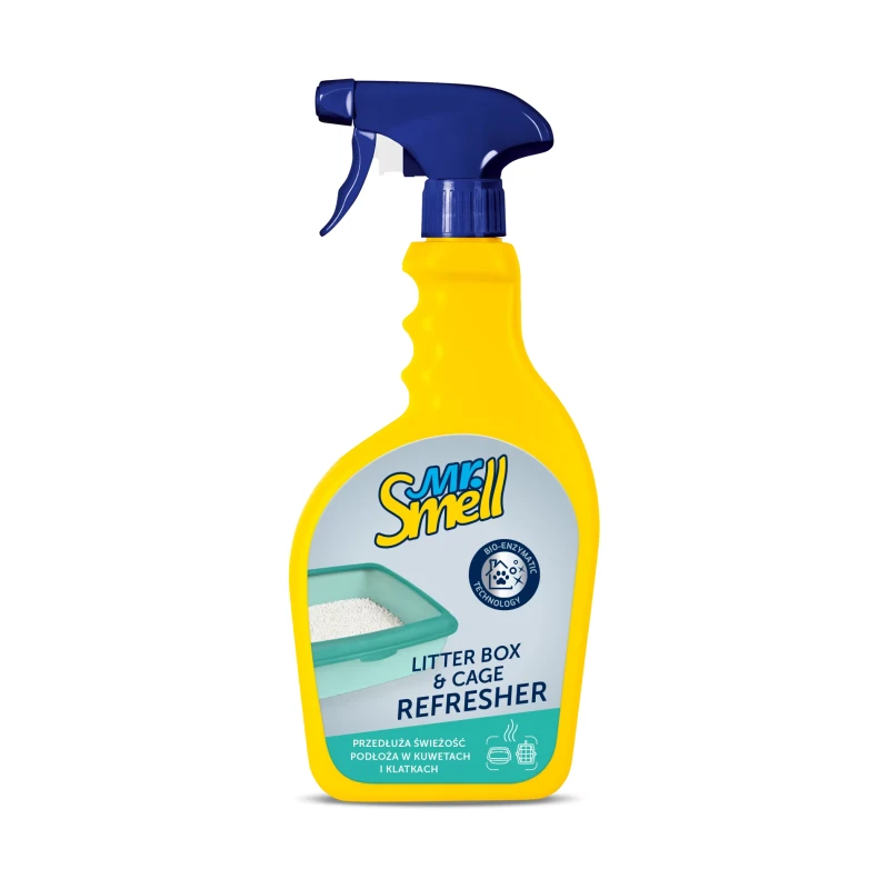 Mr.Smell Litter Box&Cage Refresher, 500ml - līdzeklis smaku likvidēšanai, ar enzīmiem