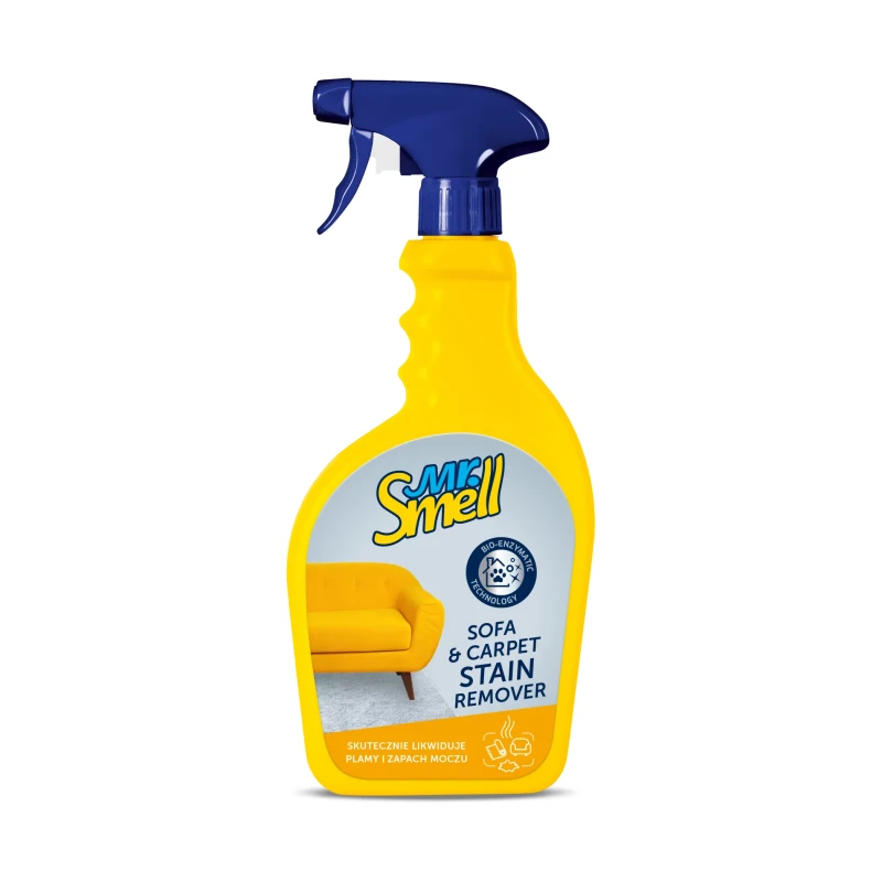 Mr.Smell Sofa&Carpet Stain Remover, 500ml - līdzeklis traipu likvidēšanai, ar enzīmiem